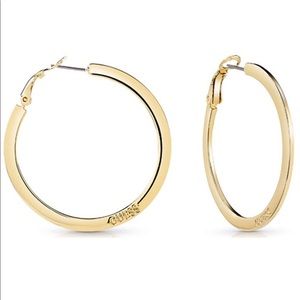 guess gold hoop earrings